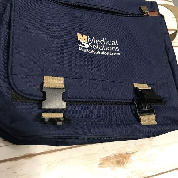 Leeds Laptop Work Bag Blue Travel Commute 33 - Picture 8 of 16